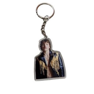 Stylish Keychain with Fringe Jacket Design